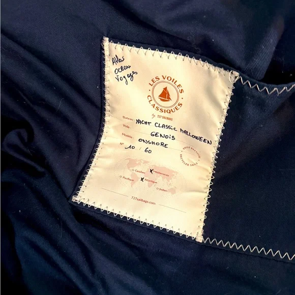 Onshore Duffel bagLes Grands Classiques Navy • recycled sail - Picture 2 of 10